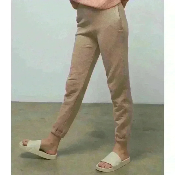 NEW Lunya Restore Double Faced Pant Dusty Rose Color Size Small Joggers. - Picture 1 of 9